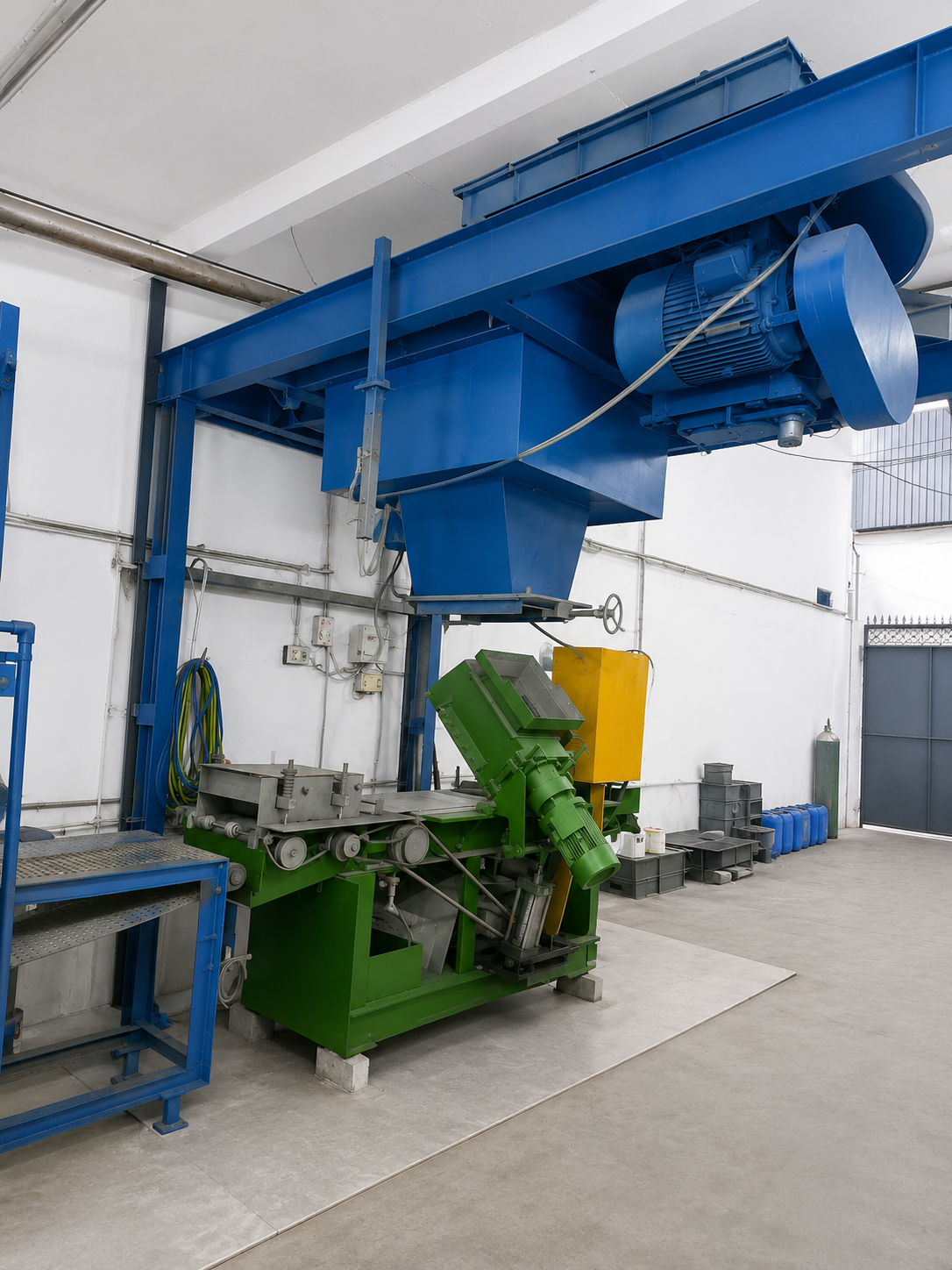 SHARP Manufacturing Facility – cell assembly line, workers assembling battery components with precision