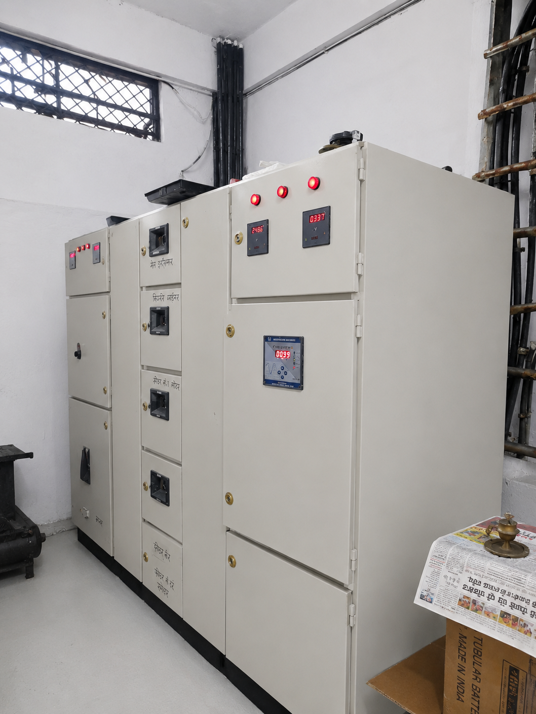 SHARP Manufacturing Facility – charging and formation station, battery formation equipment in operation